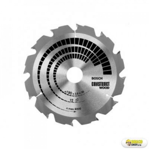 Panza taiere lemn 190X20/16, 12 dinti Bosch > Panze ferastrau circular