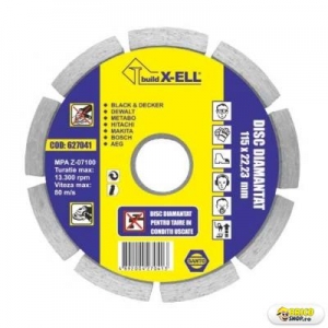 Disc diamantat Build X-ELL 125 > Discuri diamantate