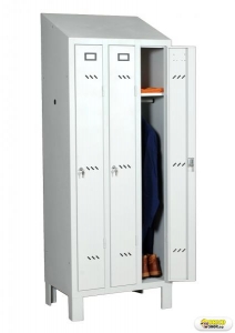 Dulap vestiar Economy Slim cu 3 usi - 500x736x2000 > Dulapuri vestiar