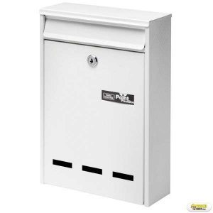Cutie postala Burg Wachter Pocket 5871 W, 315x215x75 mm, otel zincat, alba > Cutii postale