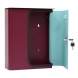 Cutie postala moderna Rottner Splashy, 357x295x100 mm, berry-turcoaz Cutii postale