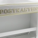 Cutie postala turnata din aluminiu Burg Wachter Bordeaux 1895 W, 480x425x180 mm, aluminiu turnat, alba Cutii postale