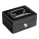 Cutie metalica cu capac Traun 1, 85x150x130 mm, cheie, neagra Cutii de valori