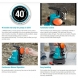 Pompa submersibila cu plutitor Gardena 7000/D, putere 300W, Qmax 7000 l/h, Hmax 5 metri,ape murdare Pompe submersibile