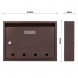 Cutie postala maro Rottner Imola, 240x320x60 mm Cutii postale