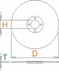 Accesoriu disc taiere metal Unior 230X1,6X22 - 1210 Metal