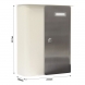 Cutie postala moderna Rottner Splashy, 357x295x100 mm, alb-inox Cutii postale