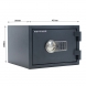 Seif certificat EN 1143-1 Fire Hero 30 EL, cifru electronic, 427x300x385 mm, 49 kg, antifoc, antiefractie Seifuri