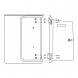 Cutie postala moderna Rottner Splashy, 357x295x100 mm, alb-turcoaz Cutii postale
